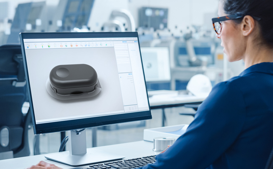 Designer works on needle-free medical wearable device 