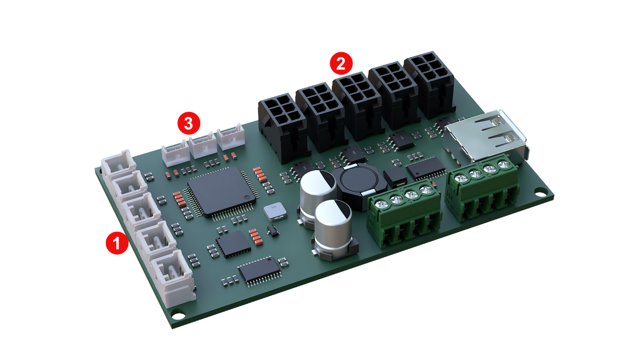 3D Printer Motion and Drive System Connectors 