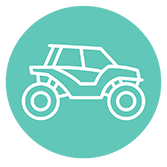 Off-road Vehicle Circle Icon