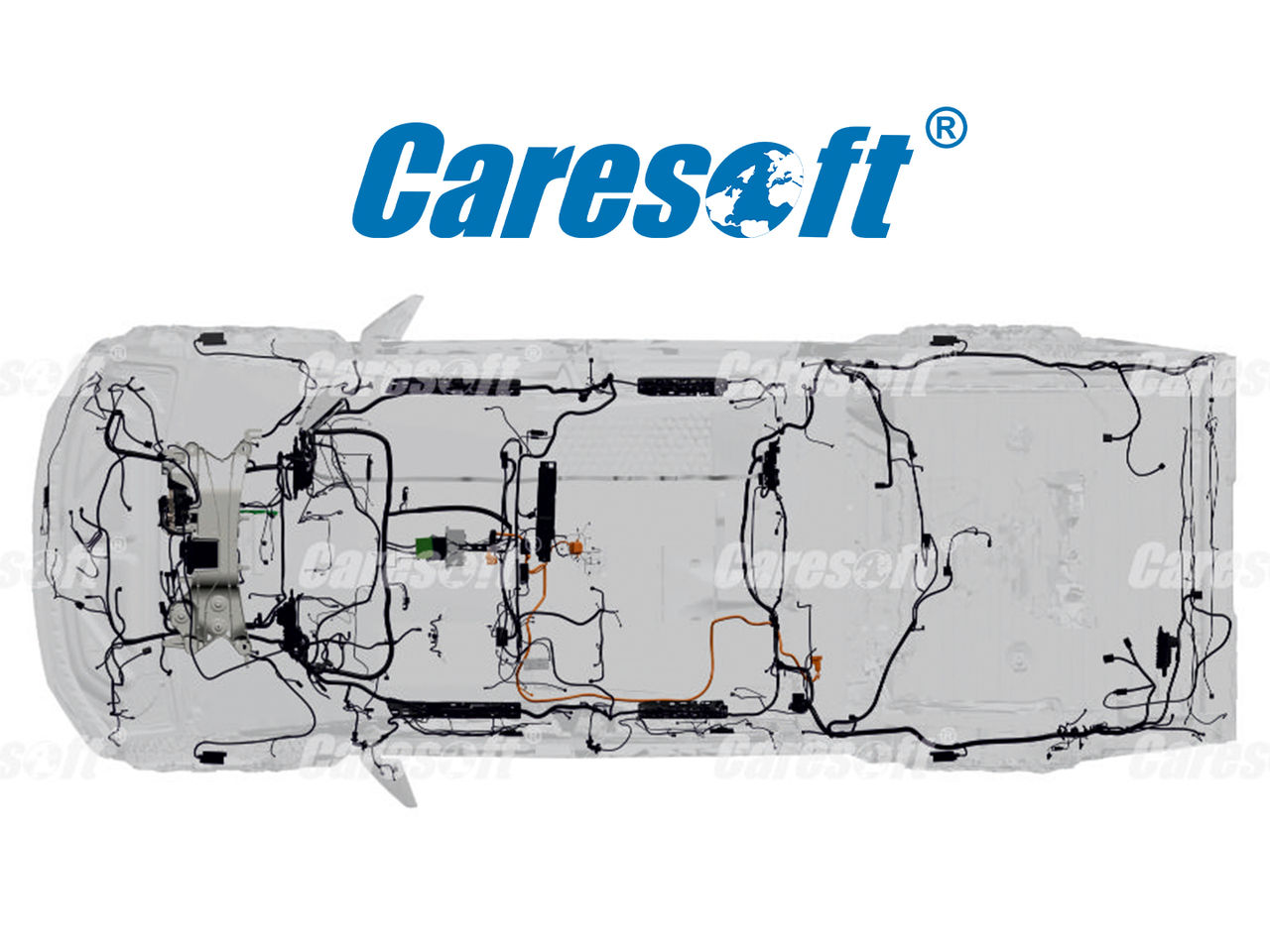 Caresoft Branded Vehicle Image Featuring a Wire Harness 