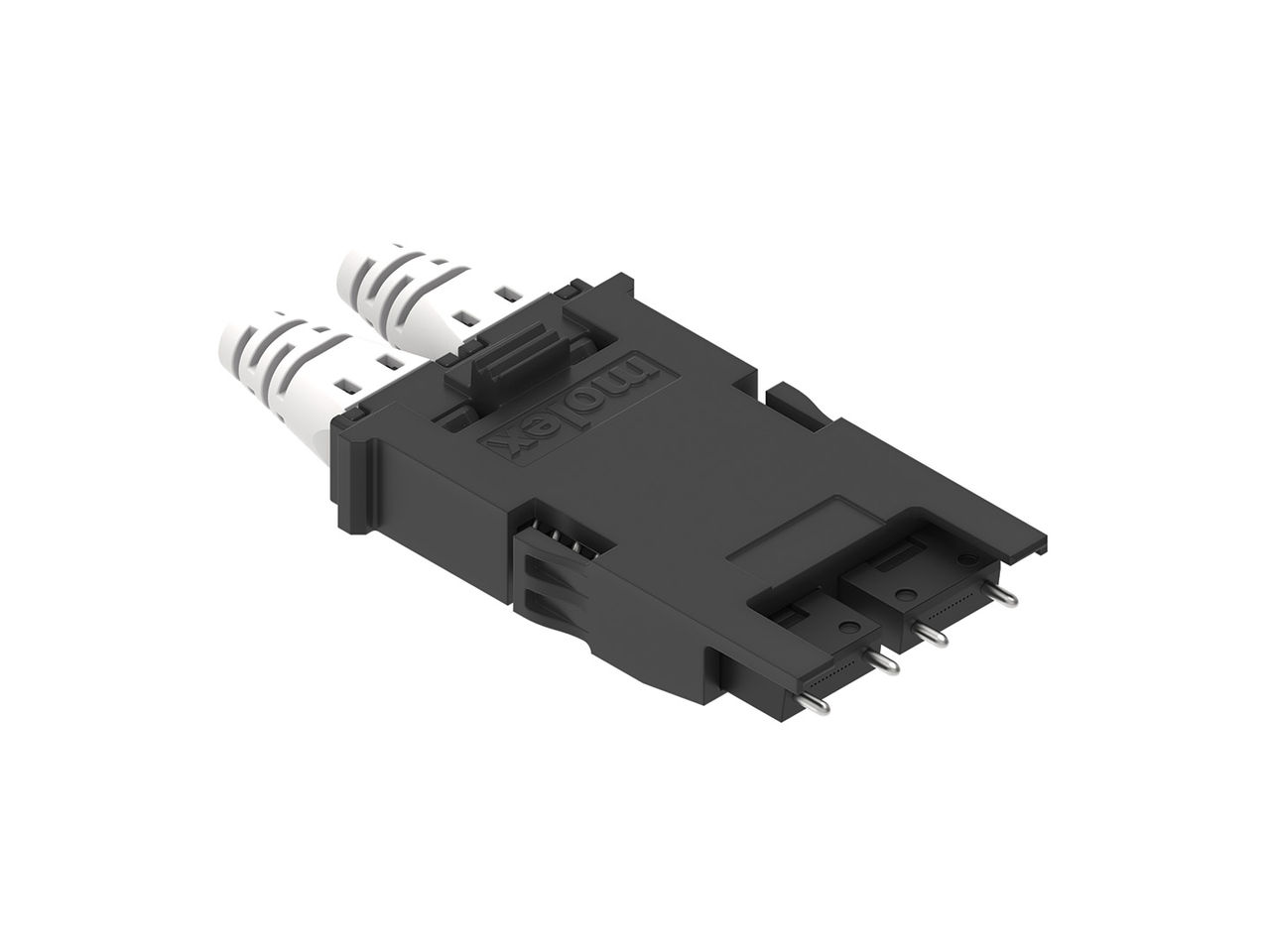 Molex ELSFP external laser source pluggable connector for co-packaged optics.