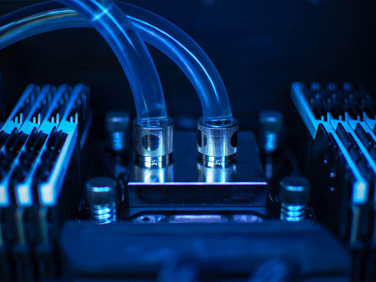 Advanced data center infrastructure featuring high-performance GPU server racks and cooling systems.