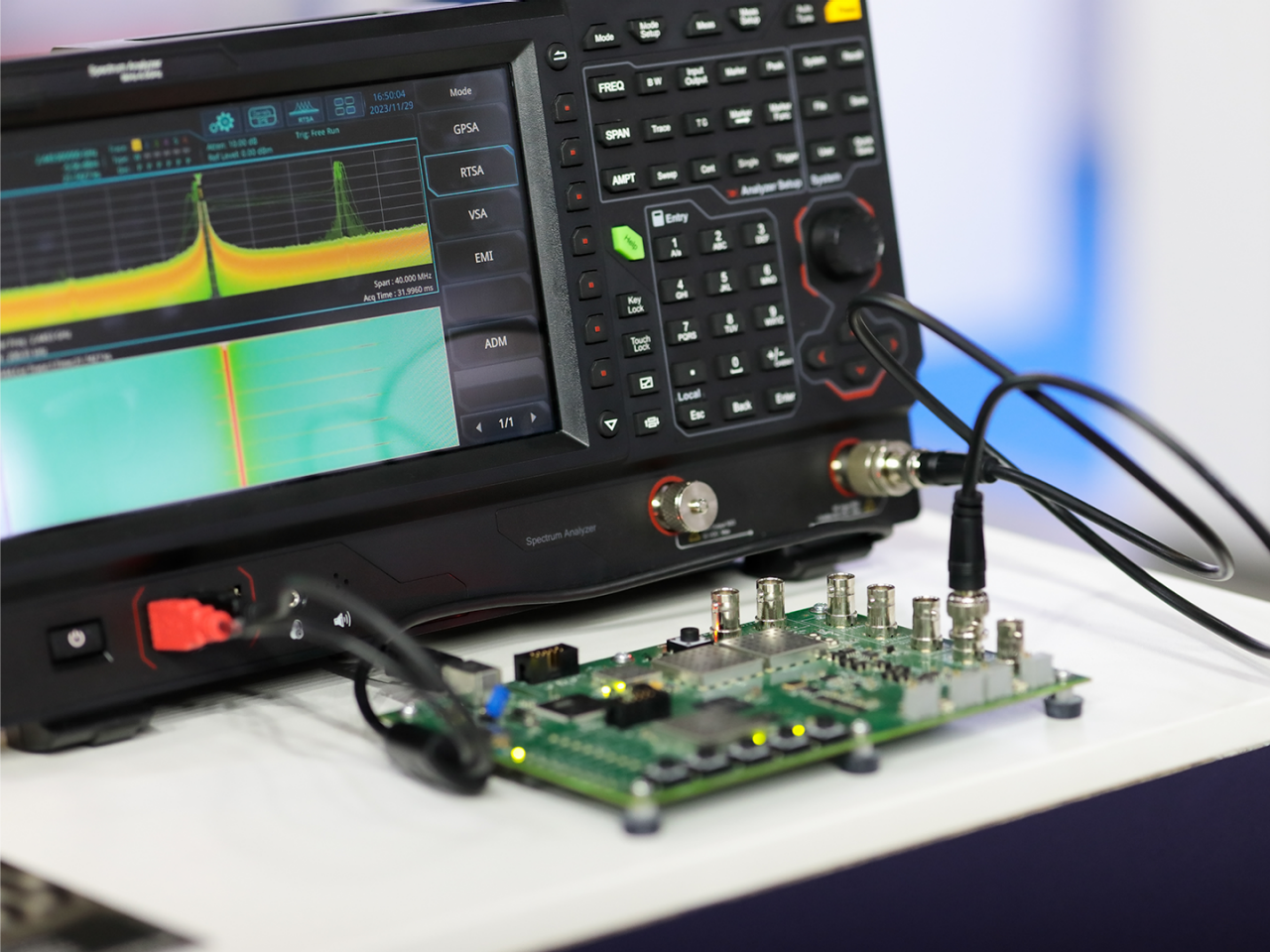 Printed circuit board meters for RF benchtop test and measurement.