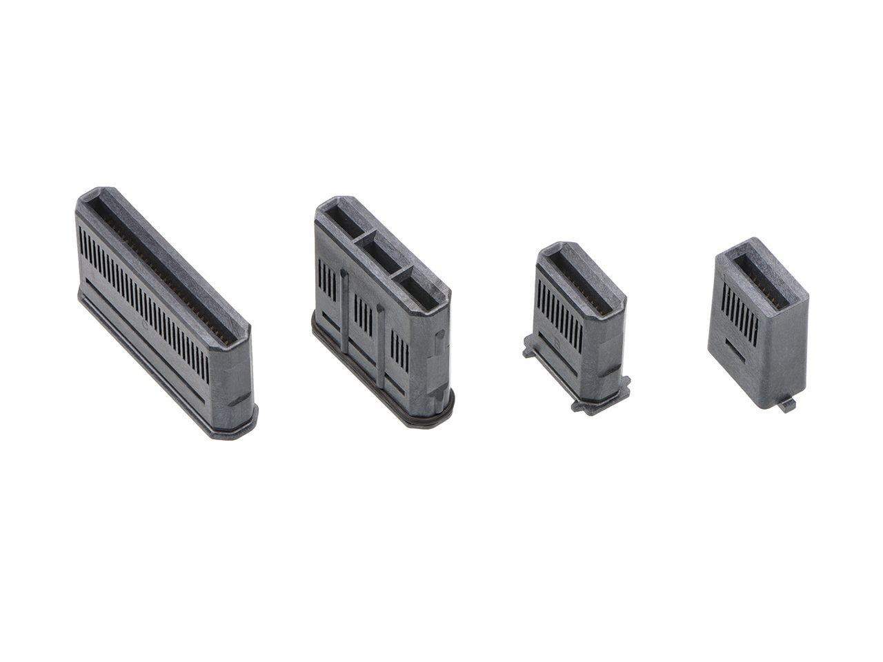 EdgeStack card edge modular solutions for various contact configurations.