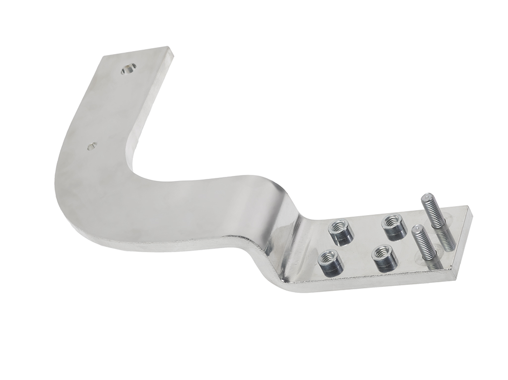 Molex rigid busbar with bends and screw mounts.