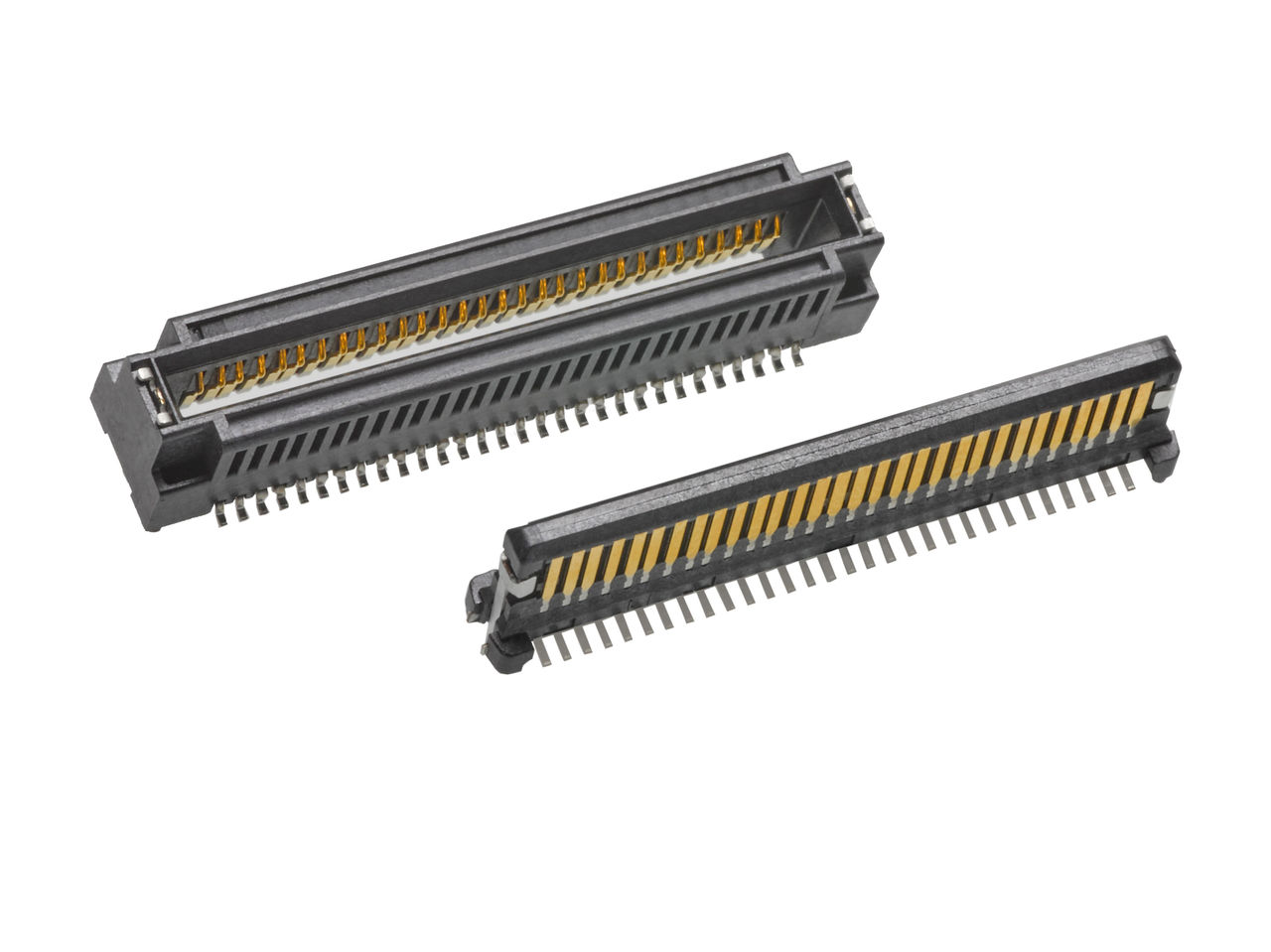 SpeedMezz card edge connector header and receptacle.