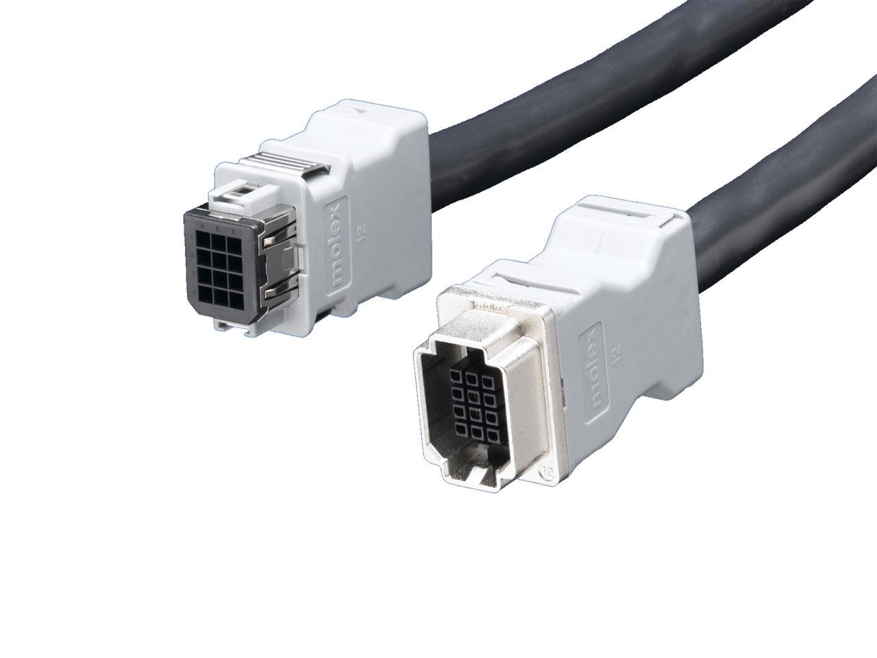 CRC connectors terminated onto cables.