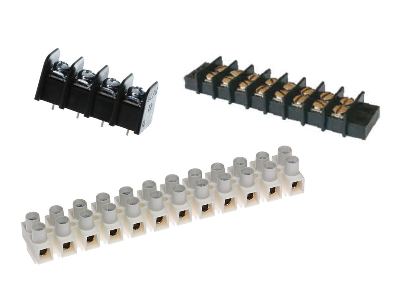 Molex terminal strips.