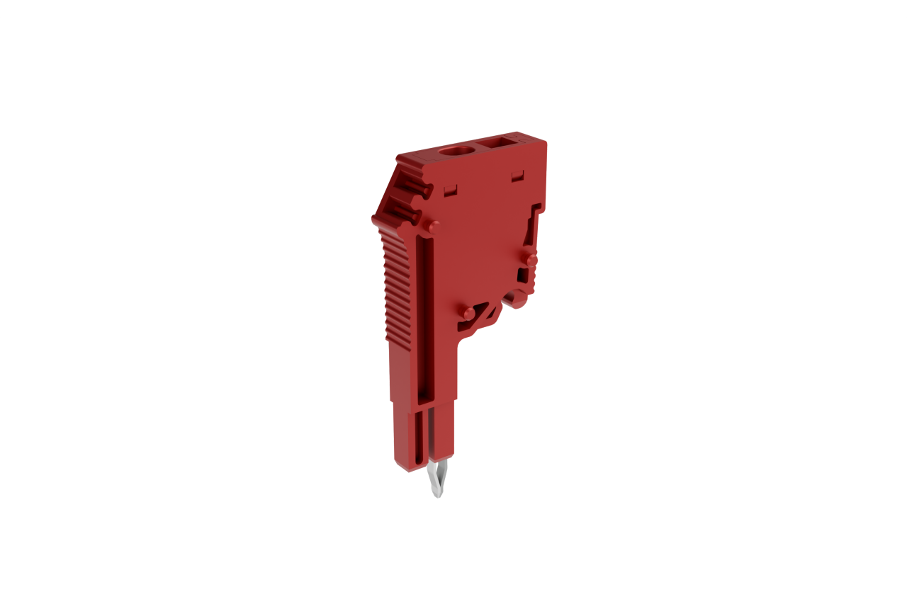 DIN rail terminal block test plug.