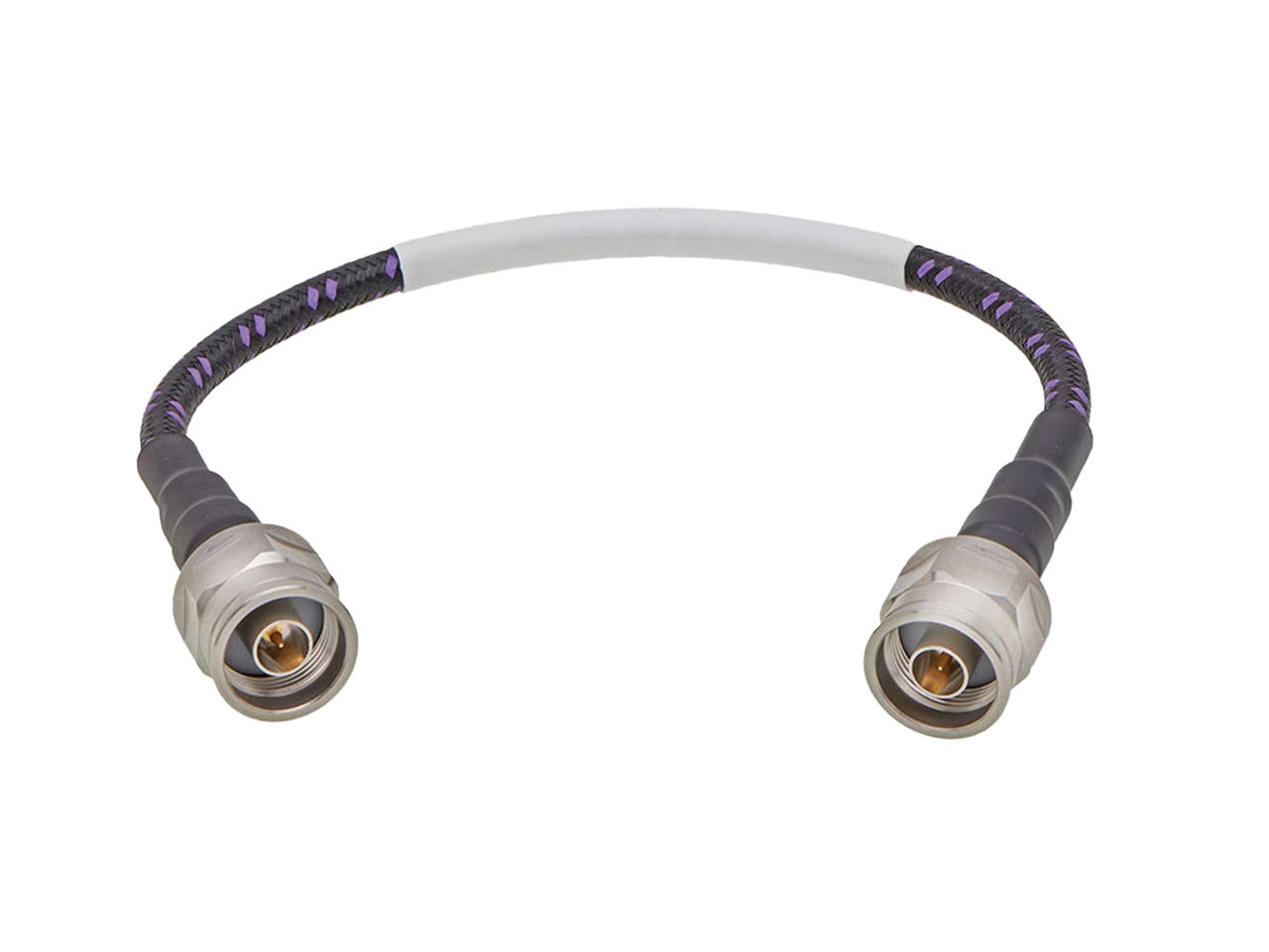 Molex Cardinal Test N straight plug to N straight plug cable with rugged MXR construction.