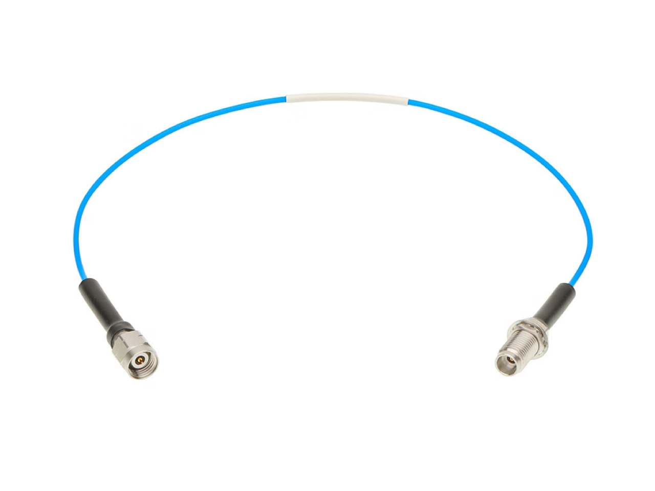 Molex Cardinal Wave High-Frequency RF Test Cable, 2.4mm straight plug to 2.4mm bulkhead jack on .047" cable. 