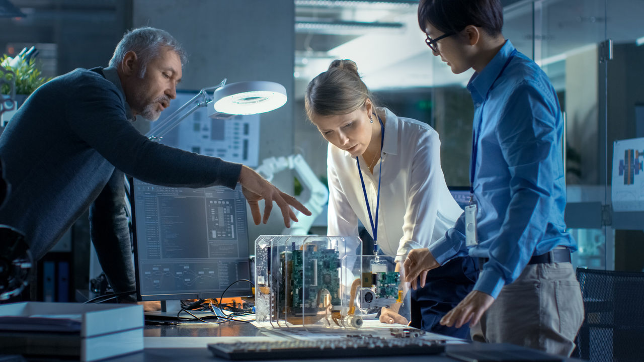 Design engineers analyze and improve reliability.