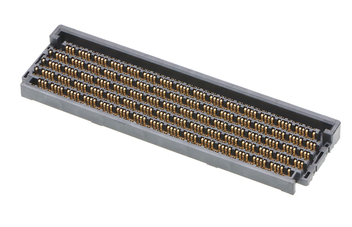Molex Mirror Mezz board-to-board hermaphroditic connector.