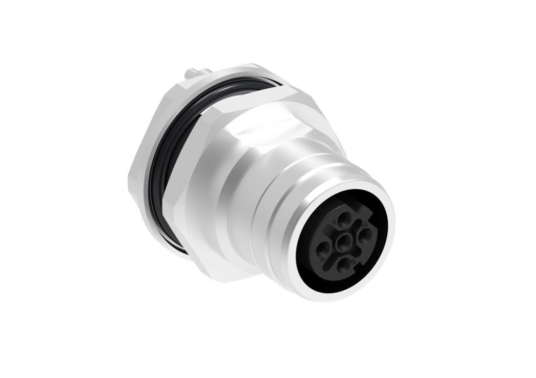 Molex M12 D-Coded receptacle.