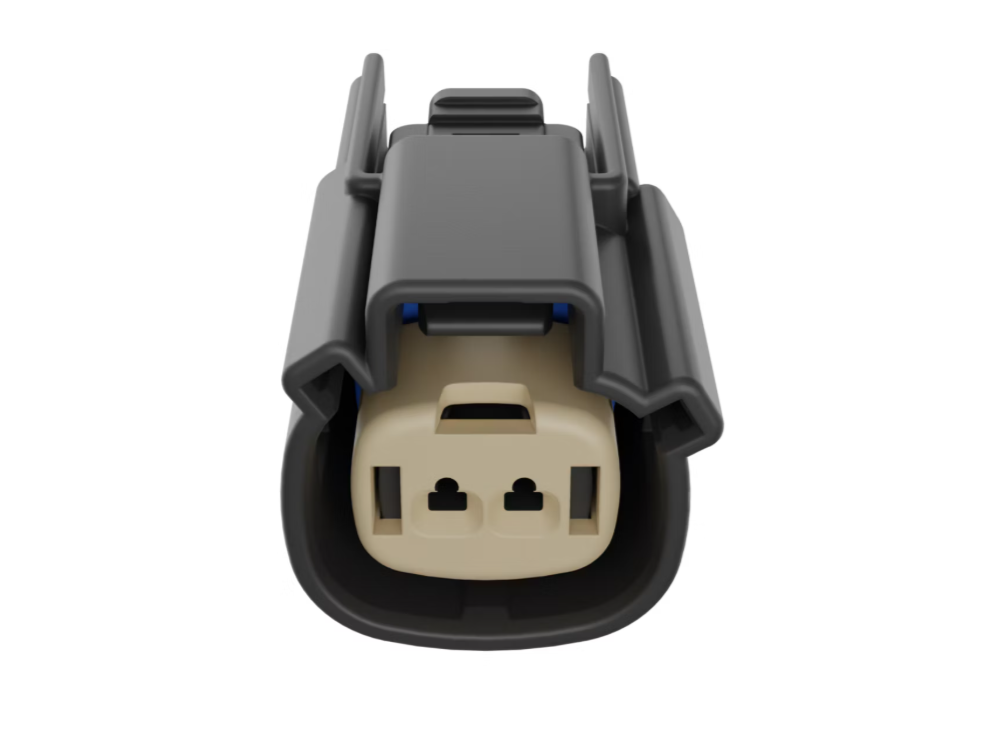 Molex MX150 connector with keying option C.